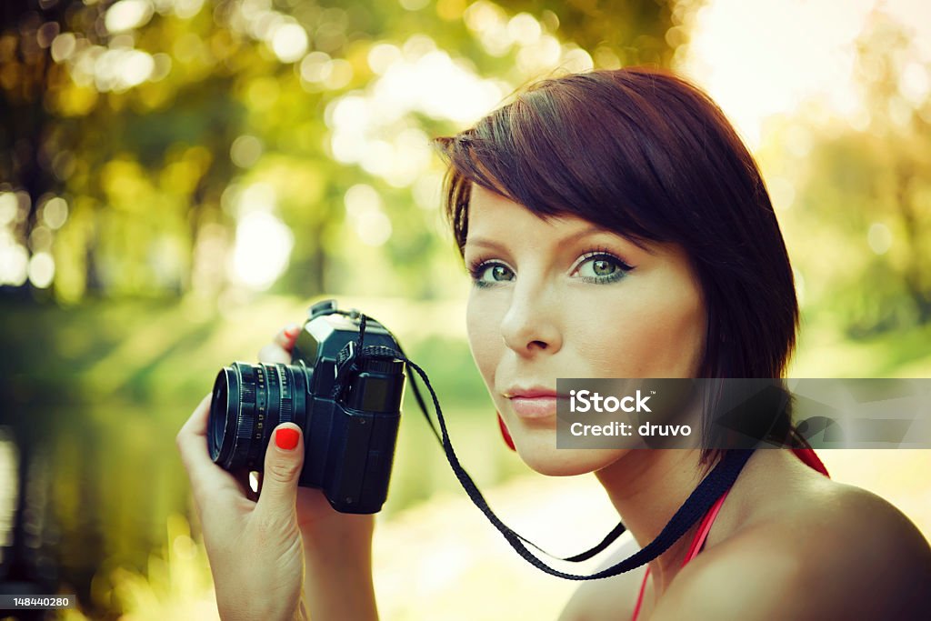 Fotograf's dziewczyną - Zbiór zdjęć royalty-free (20-24 lata)