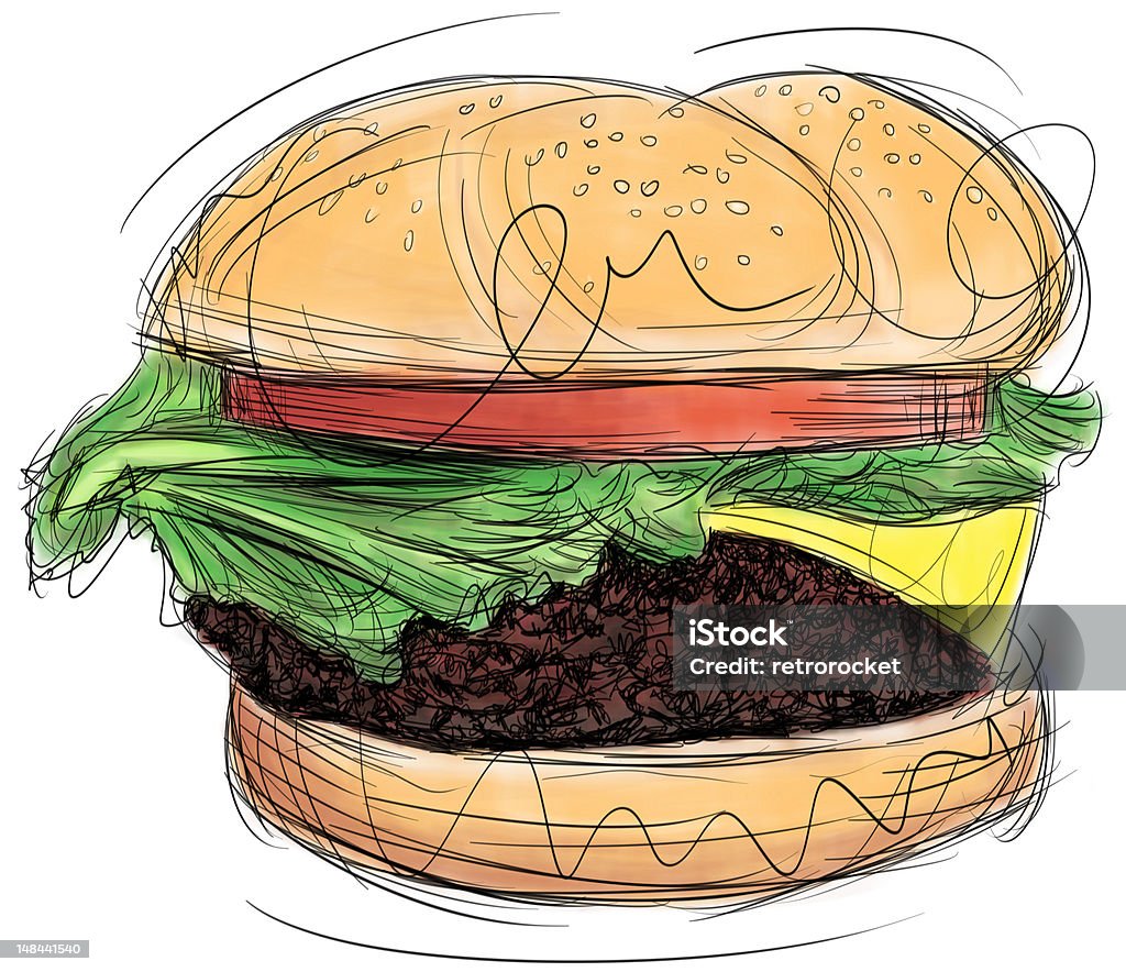 Cheeseburguer - Royalty-free Abstrato Ilustração de stock