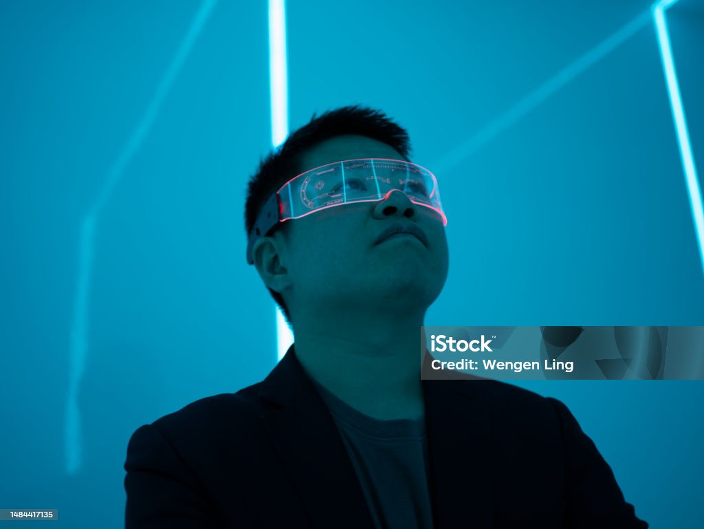 Virtual reality VR glasses Epcot Stock Photo