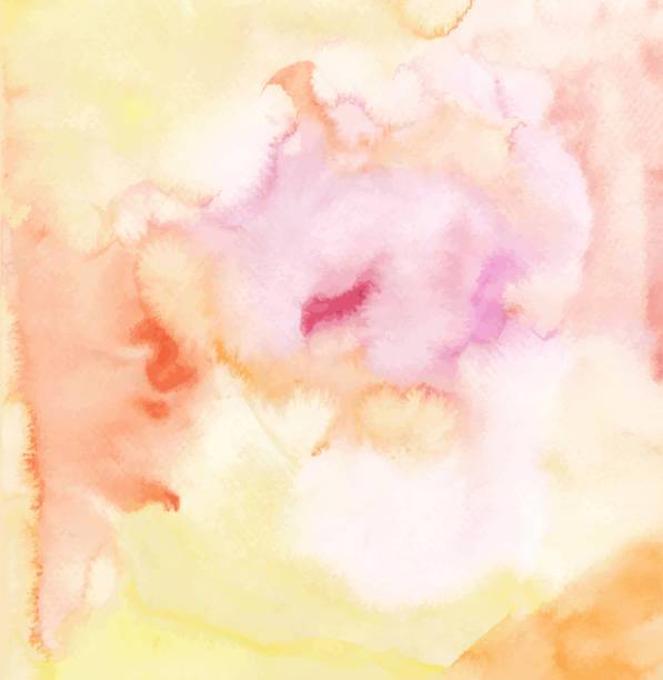 istock Abstract watercolor background. Orange colors pallet. Splash watercolor. 1484417675