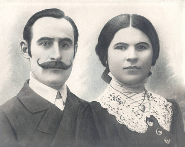 istock Husband and wife of 1920 148441844