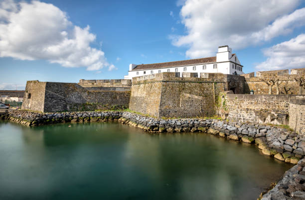 Fort of São Brás in Ponta Delgada stock photo