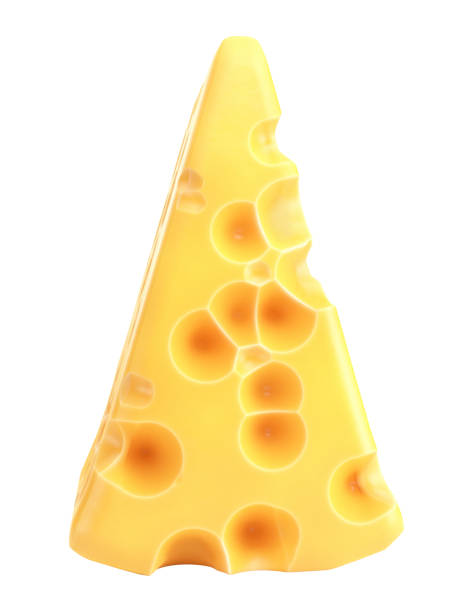 istock a piece of cheese isolated on a white background. 3d rendering 1484420736