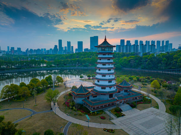 istock Aerial view of  Changsha Cityscape 1484444238