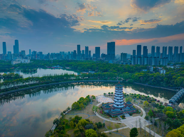 istock Aerial view of  Changsha Cityscape 1484444249