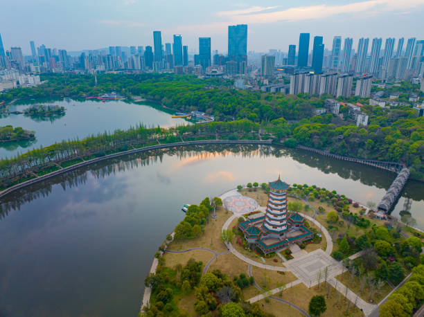 istock Aerial view of  Changsha Cityscape 1484444257