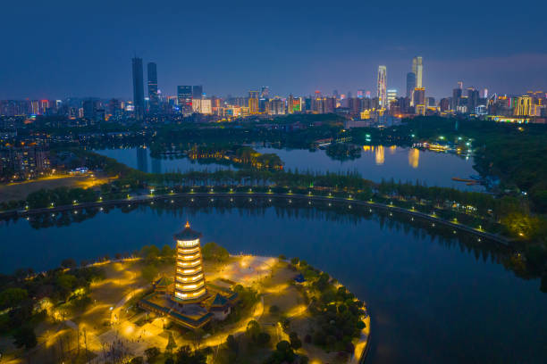 istock Night View Changsha Cityscape,Hunan province,China 1484444276