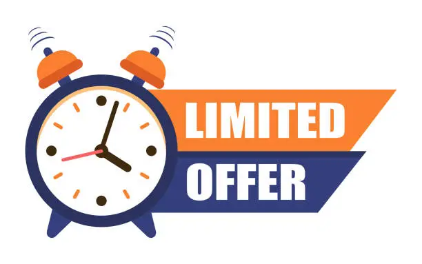 Vector illustration of limited offer