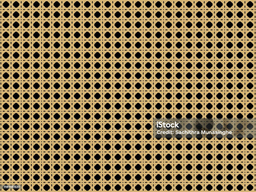 Rattan Cane Webbing Background Vector Stock Illustration - Download Image  Now - Seamless Pattern, Weaving, Wicker - iStock