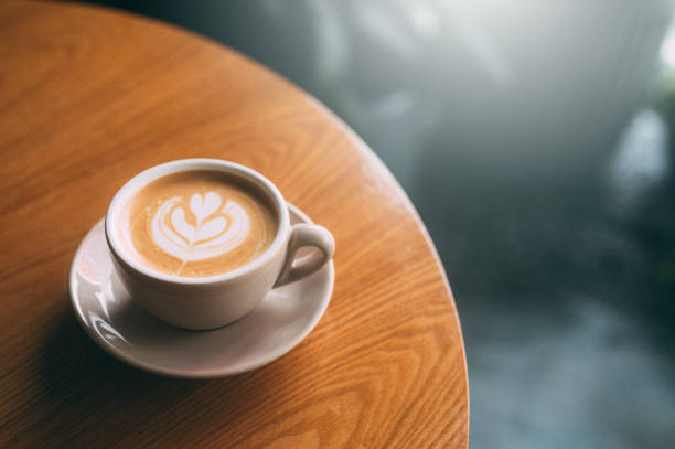 istock A Taste of Beauty: A Delightful Cappuccino with an Exquisite Latte Design 1484464611