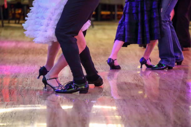 istock Asian dancers are practicing ballroom dancing 1484470797