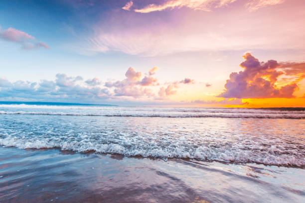 istock Radiant sea beach sunset 1484471452