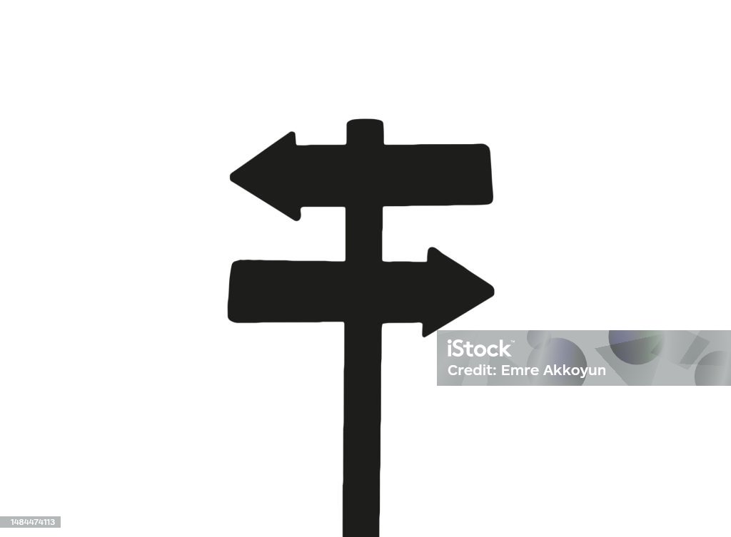 Hwy Sign Silhouette Road Direction Sign Silhouette Vector Stock Illustration - Download ...