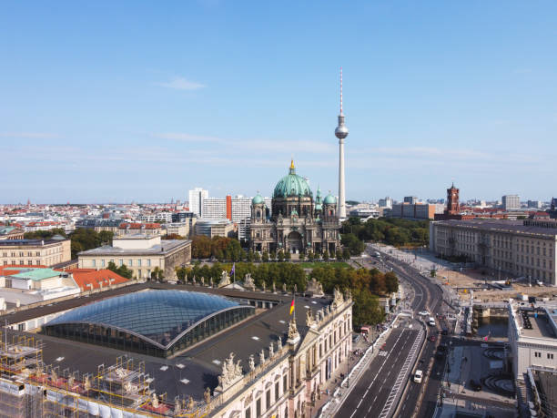 istock Berlin cityscape with Berlin cathedral and Television tower, Germany 1484474225