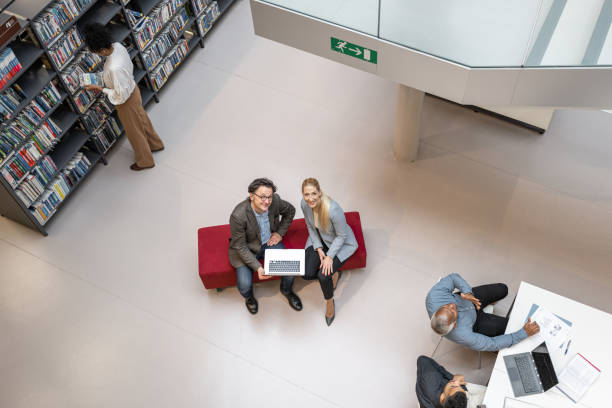 istock Students on the stairs of the university libraries. 1484475115