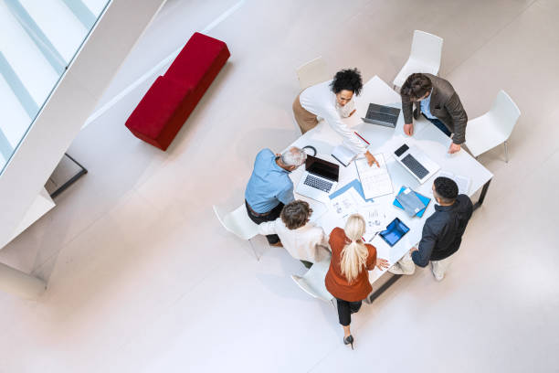 istock Adult students and brainstorming in the library 1484475236