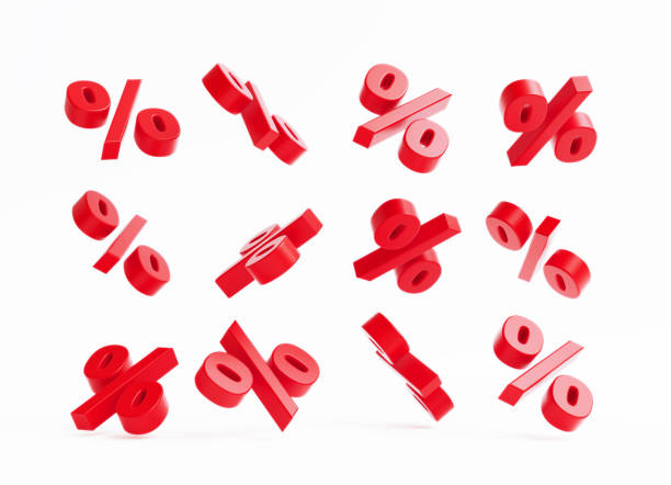 istock Red Percentage Signs On White Background 1484483125