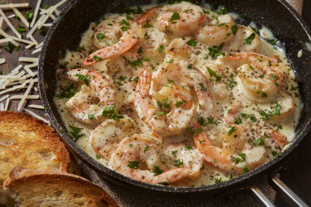 istock Creamy Parmesan Garlic Shrimp 1484491528