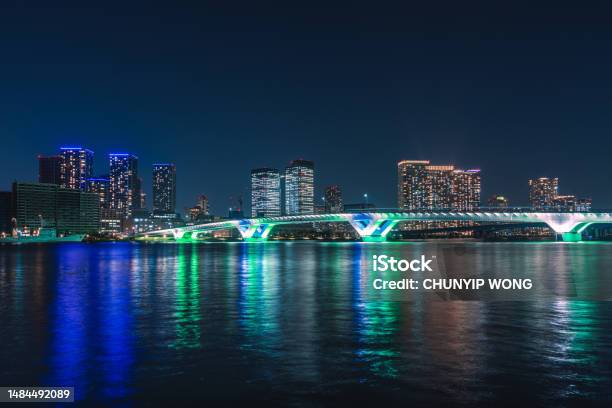 Highrise Apartment In Toyosu Koto Ward Tokyo Stock Photo - Download Image Now - Apartment, Architecture, Bay of Water