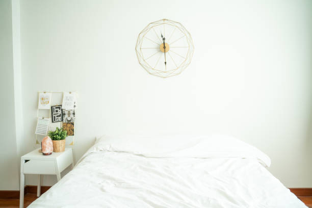 istock Cozy white bedd room minimal interior decoration 1484495157