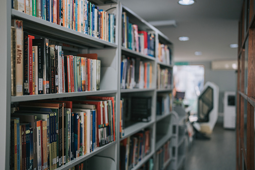 college library without people