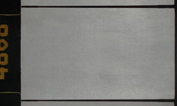 clean empty or blank 16mm film frame with black border.