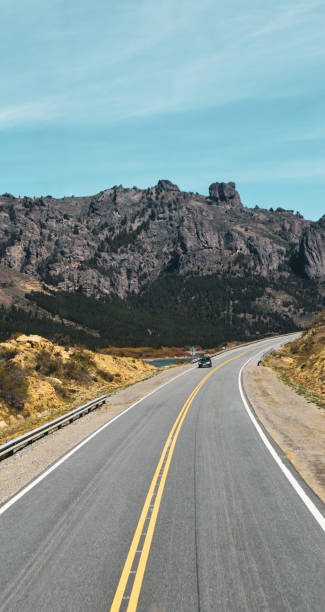 istock Travel route and mountain background 1484504363