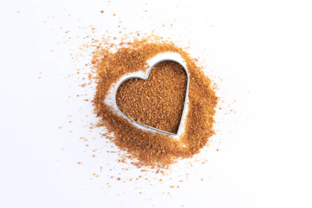 istock Coconut Sugar in a Heart Shape 1484513334