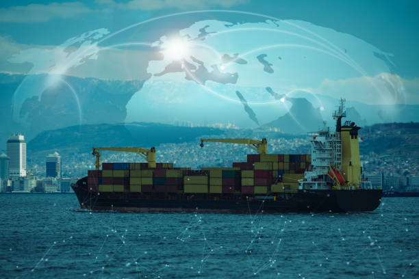 istock Transportation logistic network distribution of online goods orders worldwide 1484553033