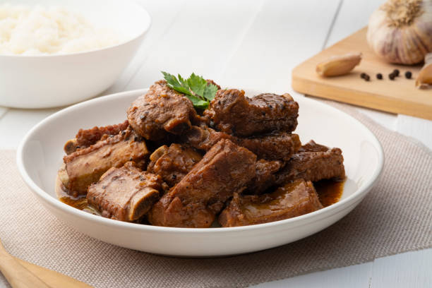 istock Braised pork spare ribs with soy sauce 1484557358