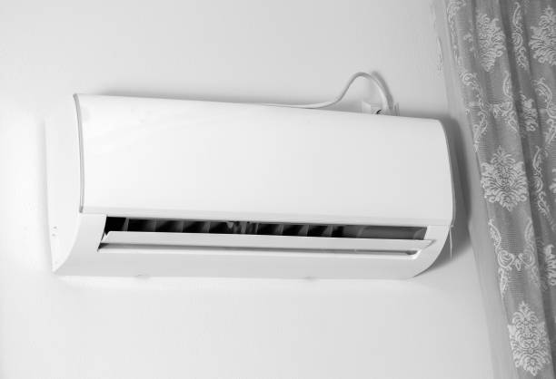 istock Air conditioning unit closeup at home 1484558821