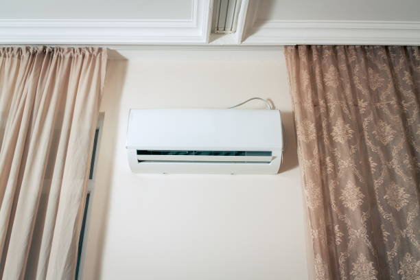 istock Air conditioning unit closeup at home 1484560317