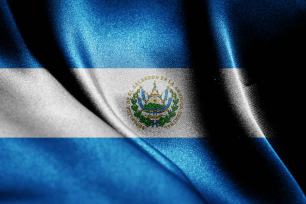 istock Abstract smooth silk background with the country flag 1484569259