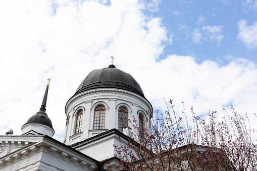 The Helsinki Cathedral was built in 1830-1852, representing the neoclassical style. The cathedral is one of the most popular tourist attractions in Helsinki, and it is located in the heart of Helsinki on Senate Square.