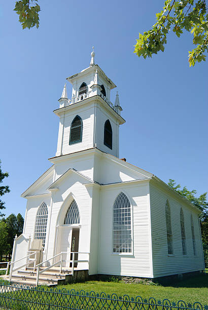 istock Wooden Old Church 148457663