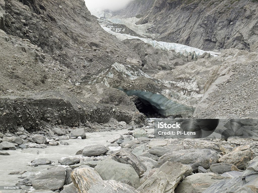 Klimawandel, schmelzender Gletscher und transparenten rock - Lizenzfrei Berg Stock-Foto