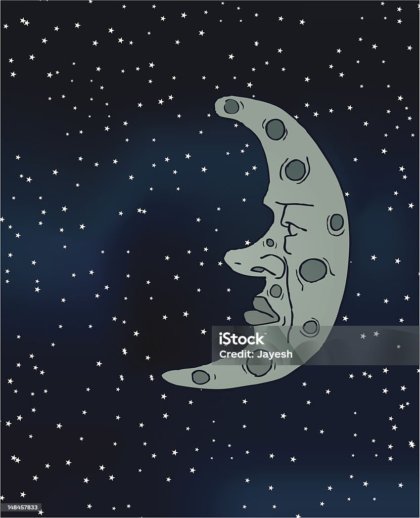 Man on the Moon Man on the Moon.  Moon stock vector