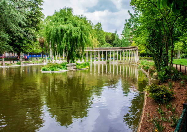 istock View on pond wirh collonade in park Monceau in Paris 1484586475