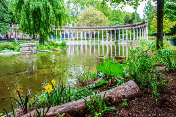 istock View on pond wirh collonade in park Monceau in Paris 1484586482