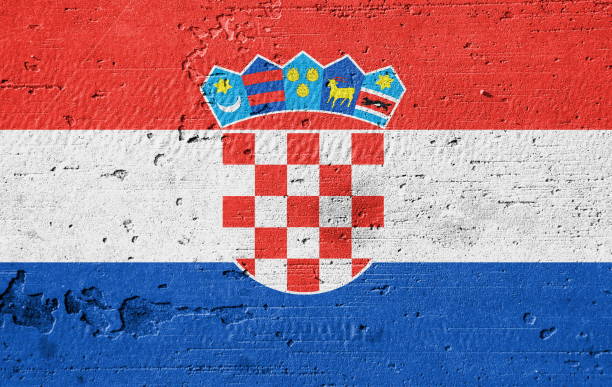 istock Country flag painted on the wall 1484594251