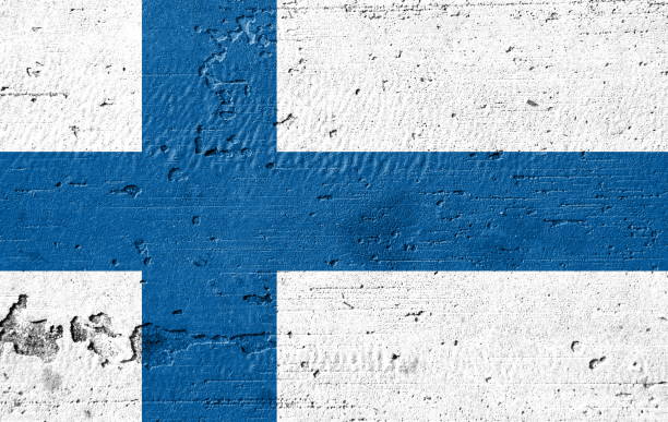 istock Country flag painted on the wall 1484594940