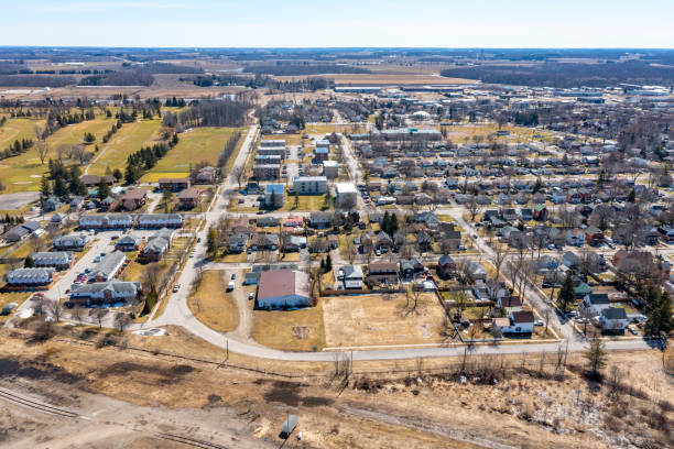 istock Aerial cityscape, Stratford, Canada 1484609262