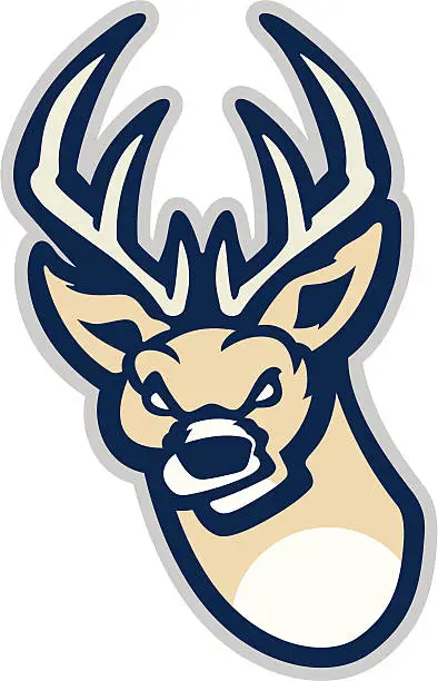 Vector illustration of Deer Head