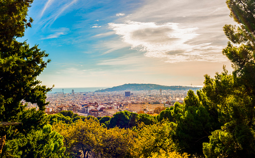 beautiful Barcelona for background