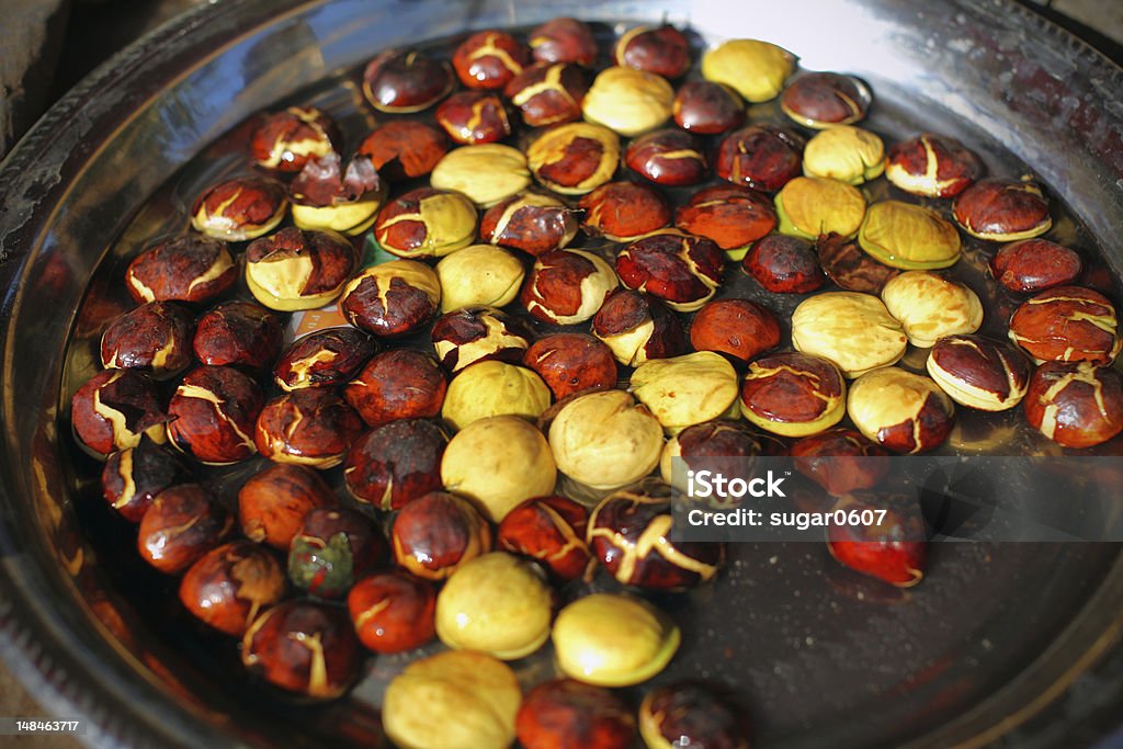 Castanha de água no mercado de alimentos - Foto de stock de Adulação royalty-free