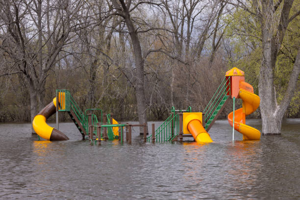 istock Mississippi River Floodwaters In A Playground 1484673312