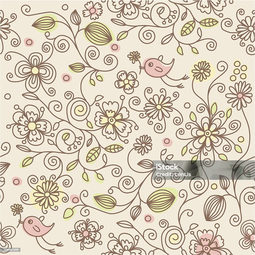 florales Muster - Lizenzfrei Abstrakt Vektorgrafik