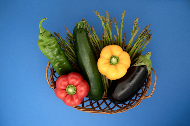 Composition with assorted raw organic vegetables and fruits. Detox diet