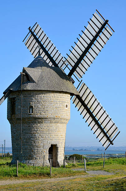 istock Windmill at Batz sur Mer in France 148468793