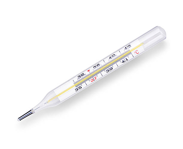 istock Medical mercury thermometer isolated on white 148470223